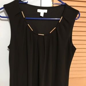 Black top with gold detail